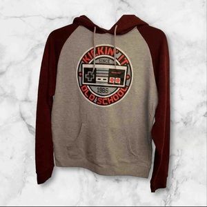 Nintendo Men’s Sweatshirt Old School Gaming Controller Mens Large Pullover